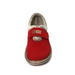 Pantoffel rood daim 6348 Nordikas